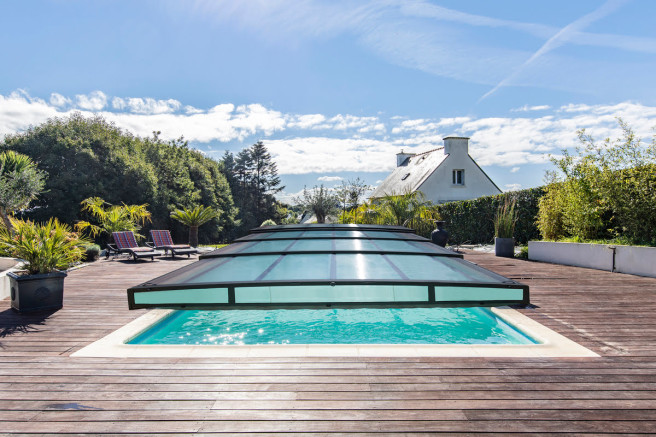 Abris de piscine télescopique
