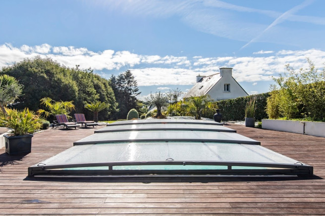 Abris de piscine télescopique
