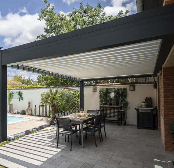 Pergola à lames orientables