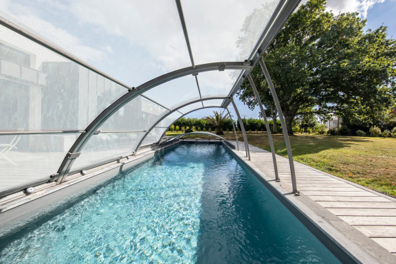 abri de piscine amovible