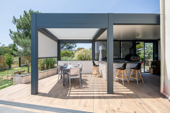 pergola toiture fixe