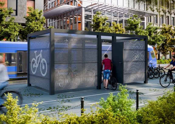 Abri velos Valence ouvert