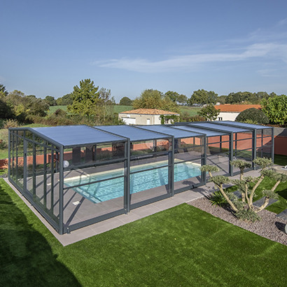 Abri de piscine haut