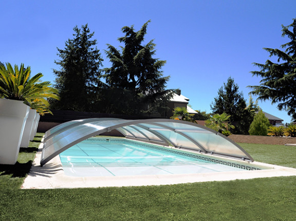 Abris de piscine bas coulissant