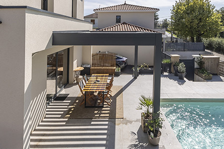 Pergola à lames orientables