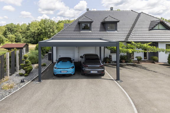 Installation d'un carport Allure