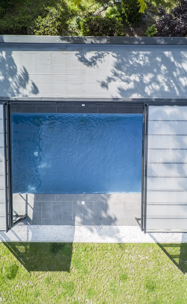 Abri de piscine haut