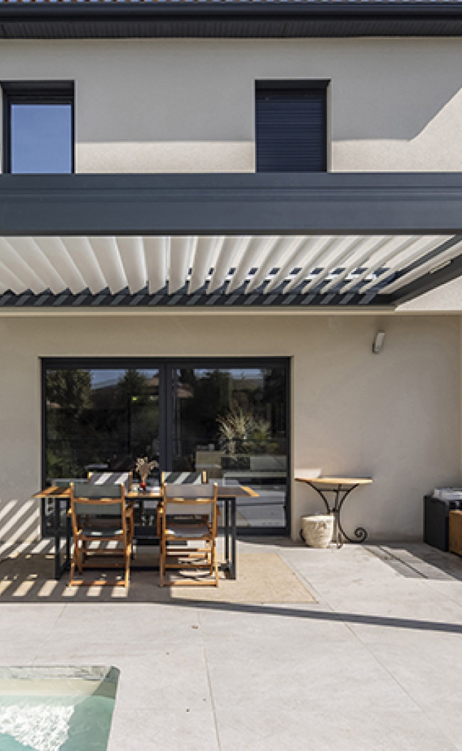 Pergola à lames orientables