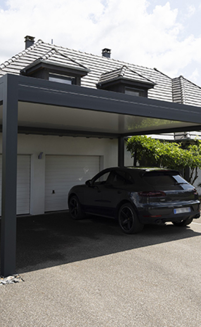 Installation d'un carport Allure