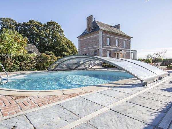 Abris de piscine bas coulissant