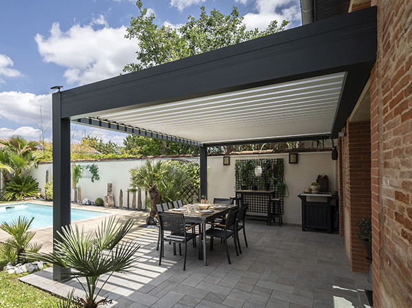 Pergola à lames orientables